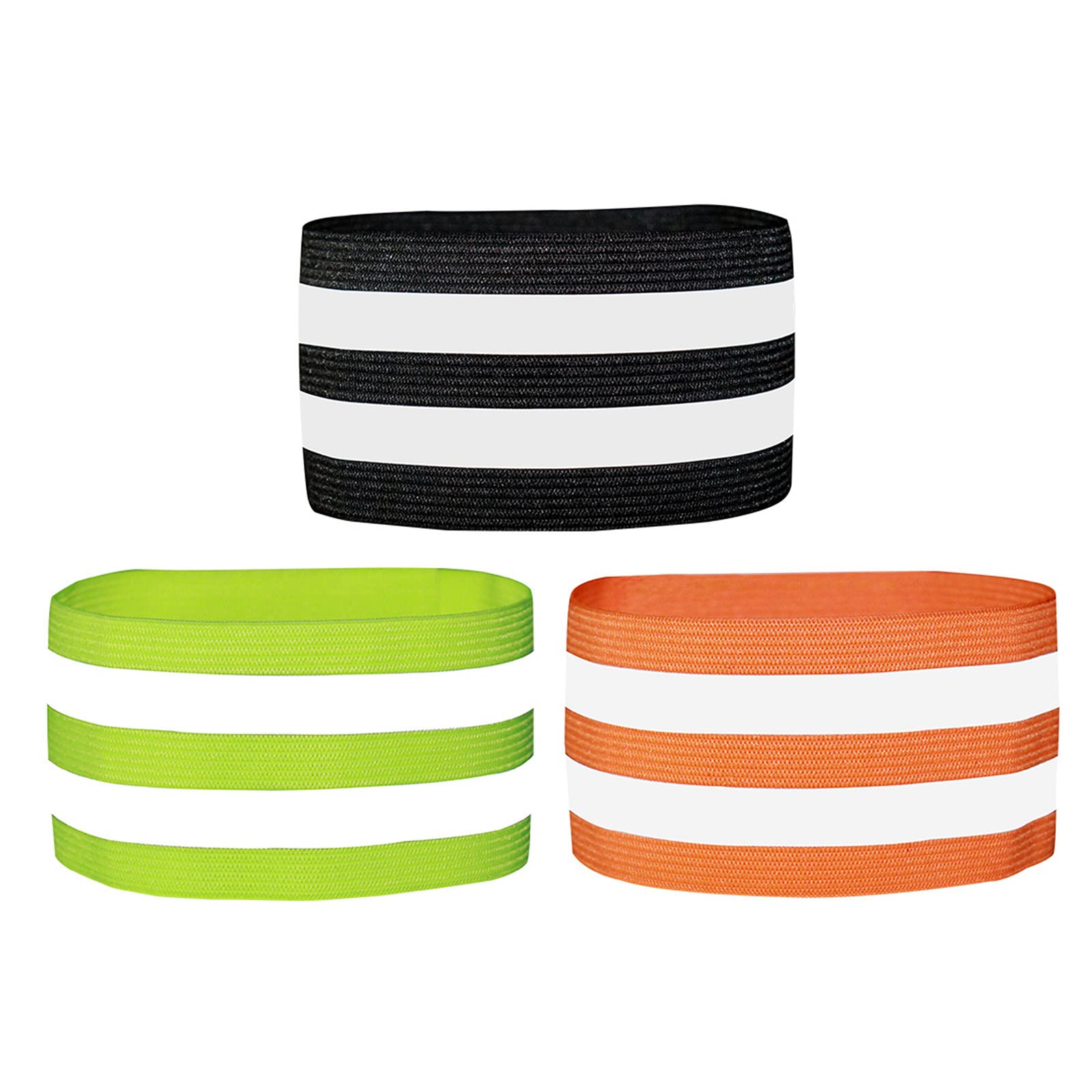 10 Bracelets Réfléchissants élastiques - 5 Couleurs, Sécurité Pour Course, Vélo, Promenade De Nuit