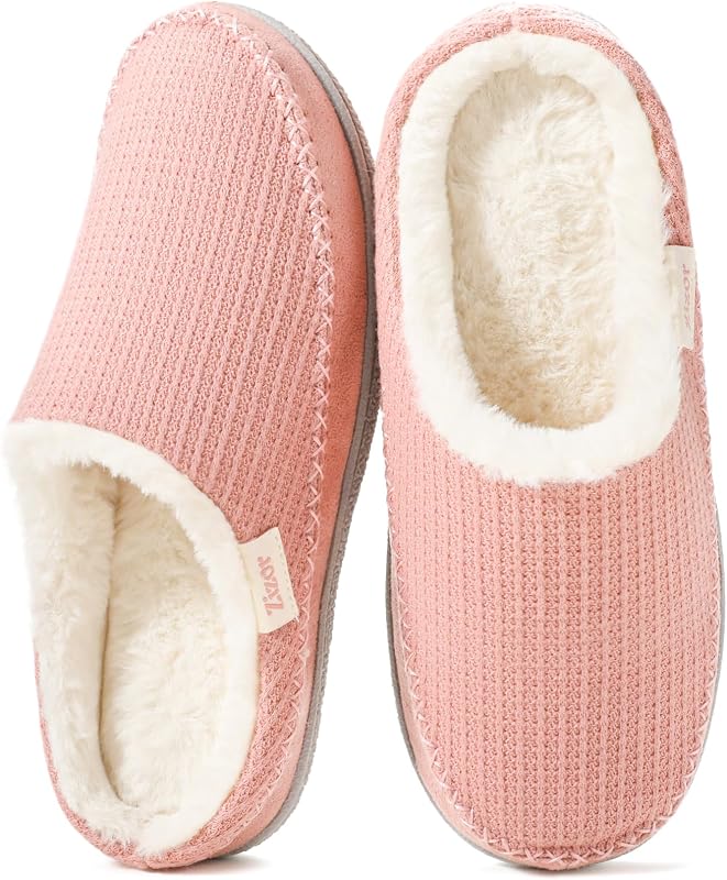 Women's Fuzzy House Slippers Memory Foam Indoor