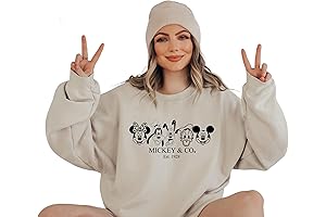 Vintage Sudaderas Divertidas de Disney para Mujer