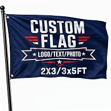 Custom Flag 2x3 FT Double Sided Personalized Banner with Photo/Logo Text