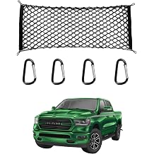 for Dodge Ram 1500 Envelope Style Truck Bed Cargo Net - Fits 2013-2024 2025 2026 Ram 1500 Accessories Cargo Net for Pickup Truck Bed - Heavy Duty Carabiners