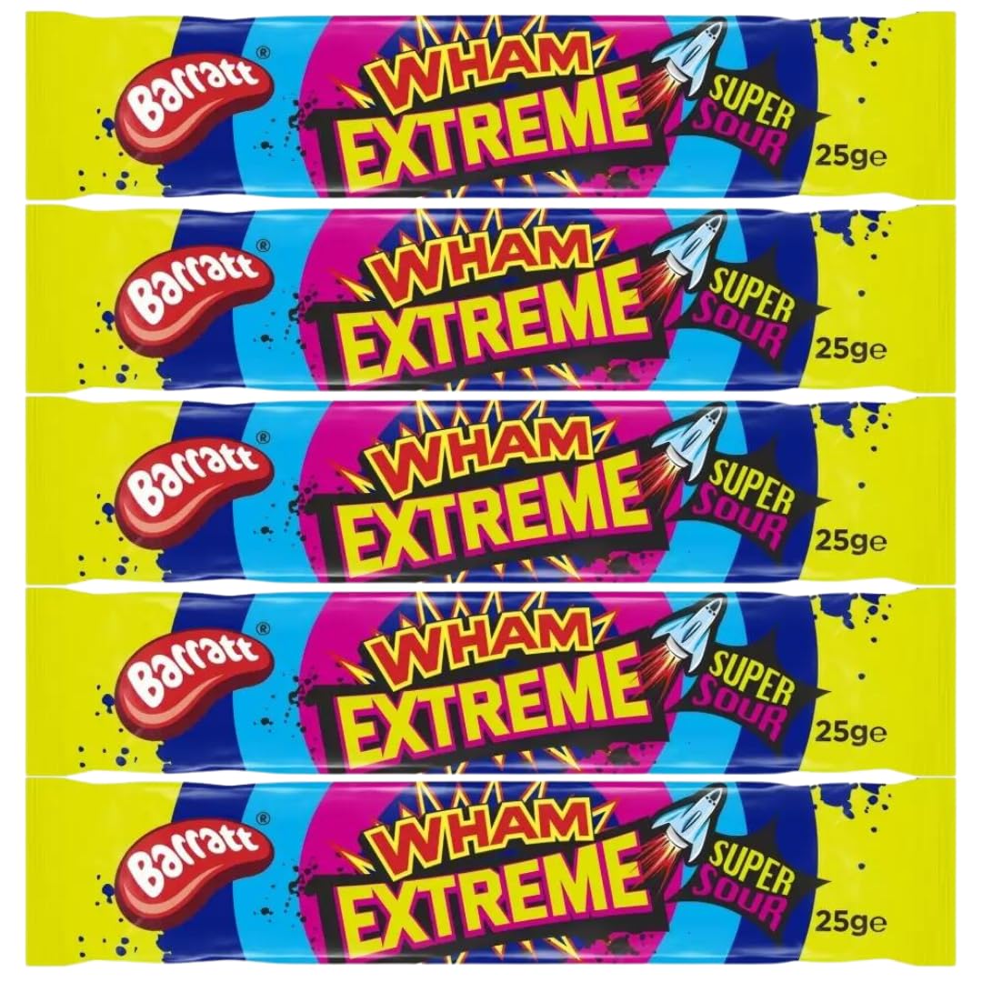Chew Bars Bundle With Barratt Wham Extreme Bar 25g (5 Pack)