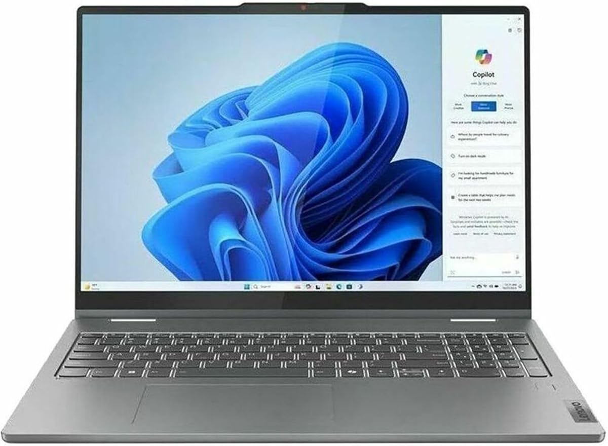 Lenovo IdeaPad 5 16IRU9 83DU0006US 16" Touchscreen Convertible 2 in 1 Notebook - WUXGA - Intel Core 5 120U - 16 GB - 512 GB SSD - English (US) Keyboard - Luna Gray - Intel Chip - 1920 x 1200 - Wi