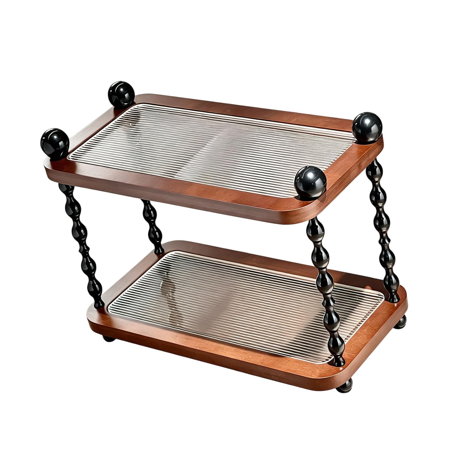 Limtula Tabletop Display Shelf, Double Layer Counter Organizer for Vanity, Bathroom and Dresser Storage, 13.4 X 6.7 X 10.2 in Makeup Shelf Sink Counter Rack Tabletop Stand Home