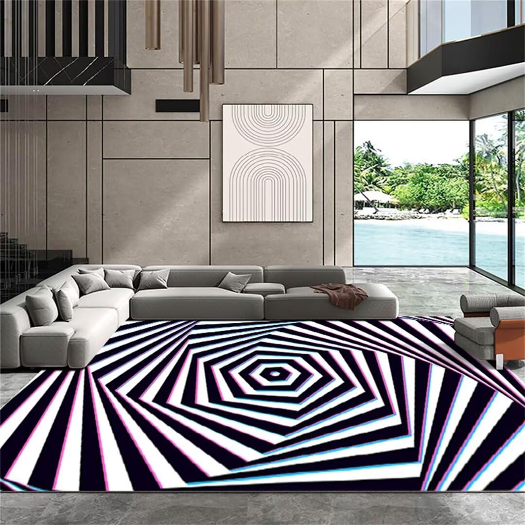 Tapis garçon chambre ado fini les taches avec ce grand tapis moderne lavable