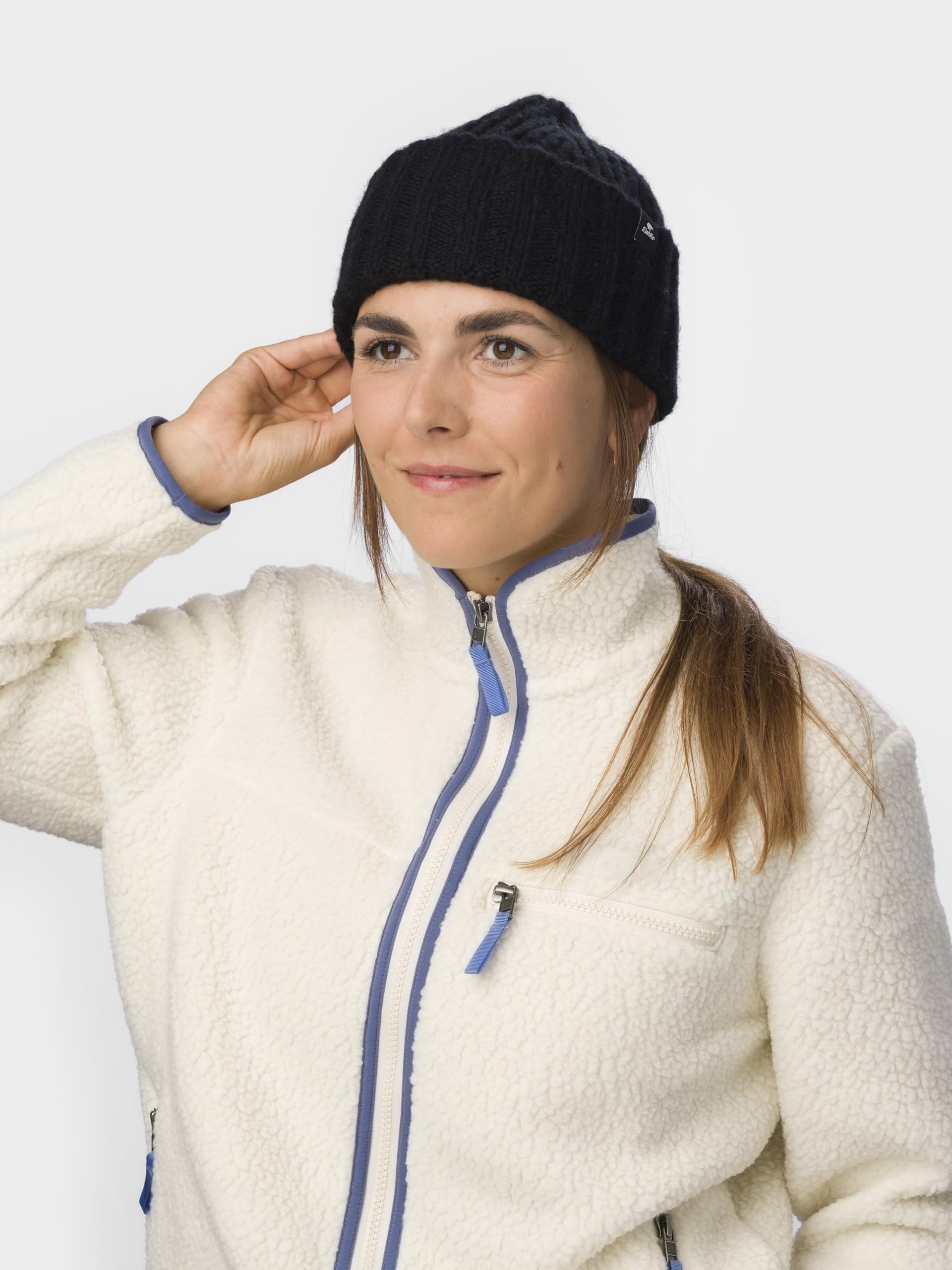 Eisbär Czapka męska Basso – miękka czapka typu fisherman beanie dla mężczyzn – z wełny merynosów, ciepła czapka z dzianiny, lekka i wygodna czapka z kapturem z Austrii