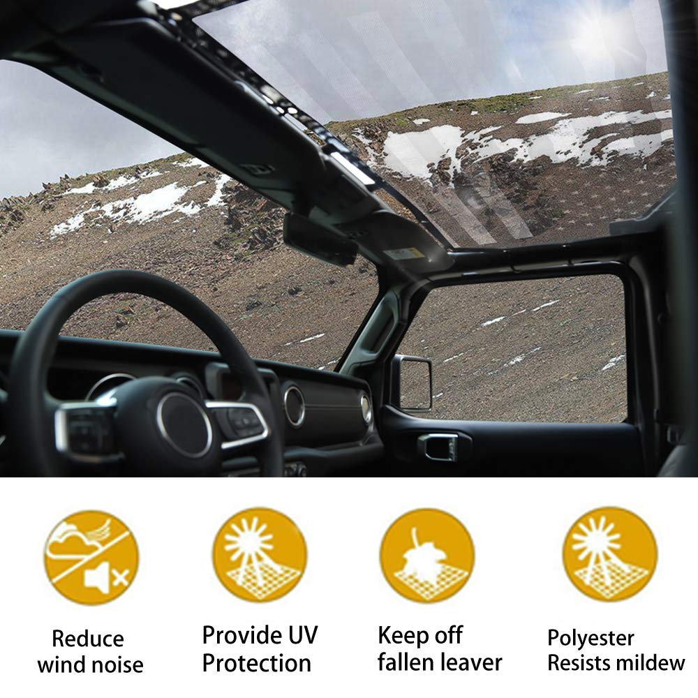 JeCar JL Sunshade Mesh Bikini Top Roof Sun Shade Exterior Accessories