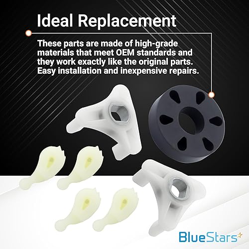Miniatura 4 de BlueStars 285790 y 285753A y 80040 Kit de forro de embrague de arandela y acoplamiento de motor y 4 paquetes de repuesto para perros agitadores