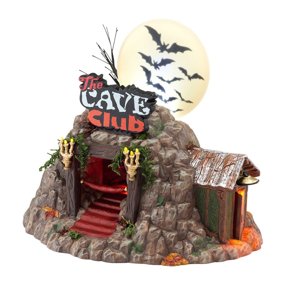 The Cave Club casa iluminada de Halloween para decorar el salón en las noches de otoño