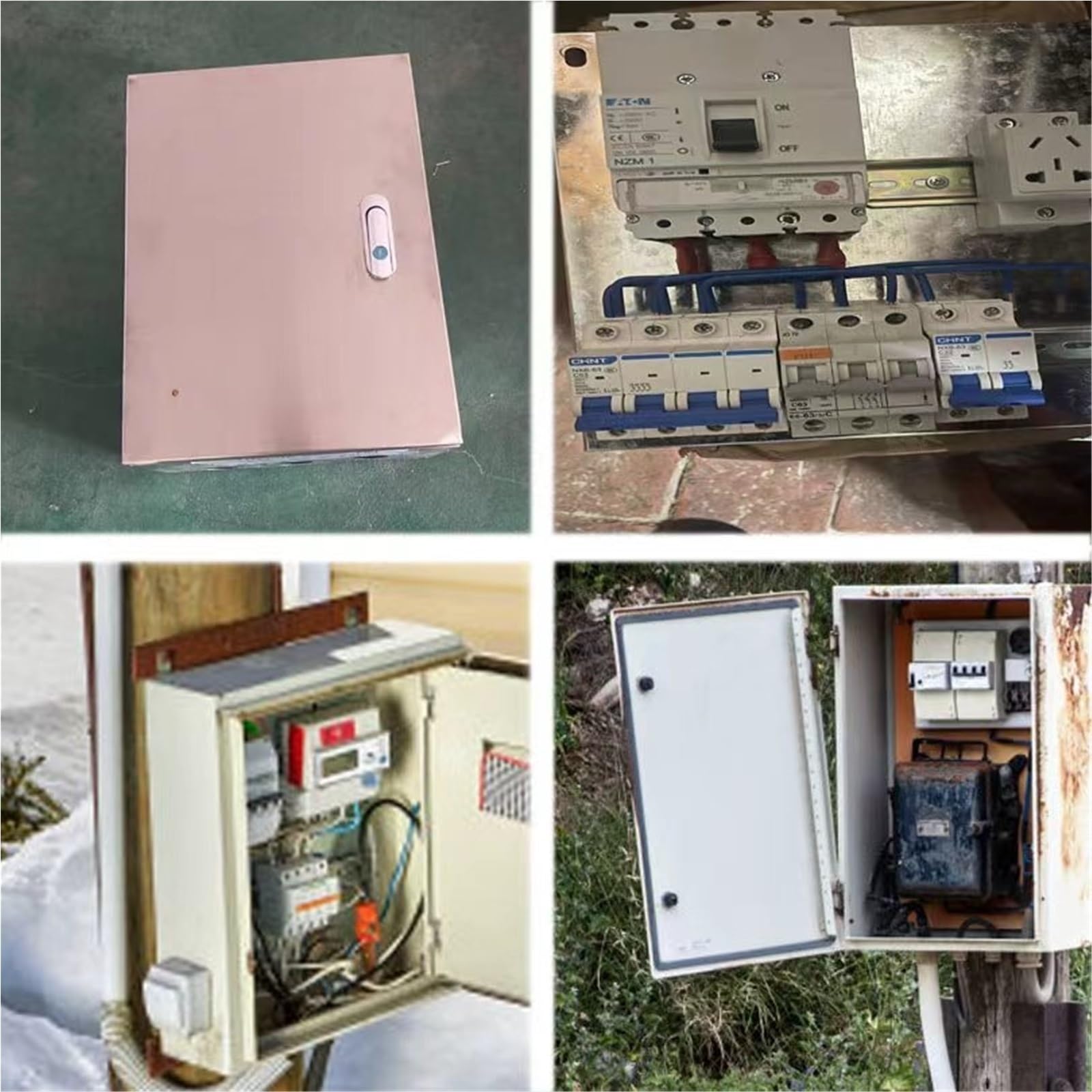 Contenitore per Quadri Elettrici da Esterno/Interno, Scatola di Derivazione in Acciaio Inox per Scatole di Servizio, Sistemi di Pompaggio, One Color H W D 12x12x6IN/T 1.2MM
