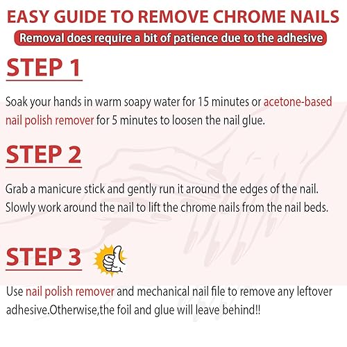 Miniatura 4 de KQueenest - Uñas postizas a presión cromadas doradas claras, cuadradas medianas, con espejo, uñas acrílicas a presión, uñas postizas metálicas