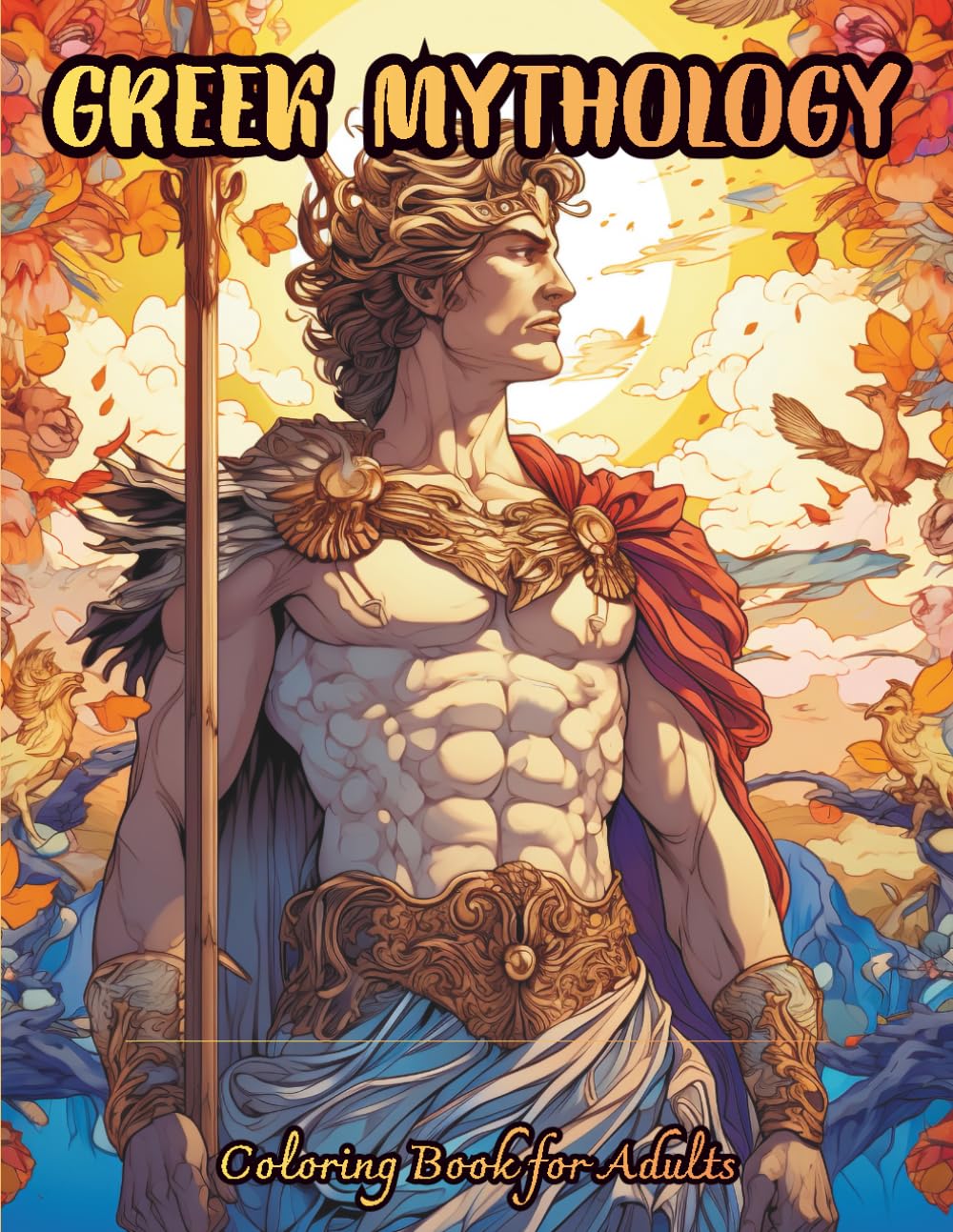 Greek Mythology Coloring Book for Adults: Gods, Goddesses, Heroes & Legendary Creatures from Ancient Greece – 55 Single-Sided Mythical Illustrations ... Myths (MYTHOLOGICAL WORLDS COLORING SERIES)