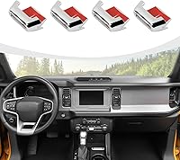 Vista 1 de para Ajuste de Salida de Aire Acondicionado Bronco, 4 Piezas Cubierta de Ventilación de Salida de Aire de Control Central Compatible con Accesorios