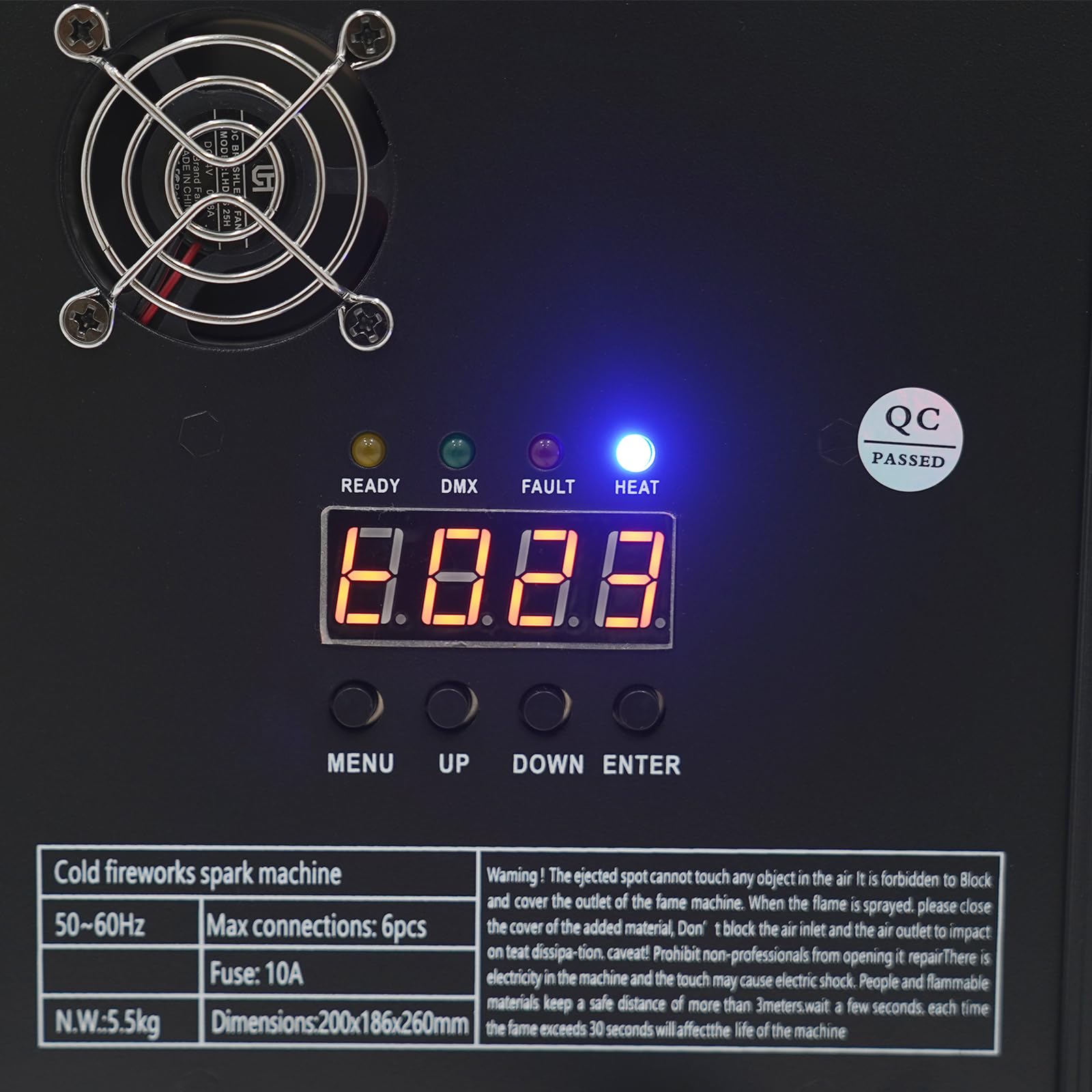 Pyrotechnikmaschinen 750W, Flammenwerfer Party, Fernzünder Feuerwerk, Cold Spark Feuerwerksmaschine, Spark Machine mit Fernbedienung für Party Halloween Hochzeit Konzert