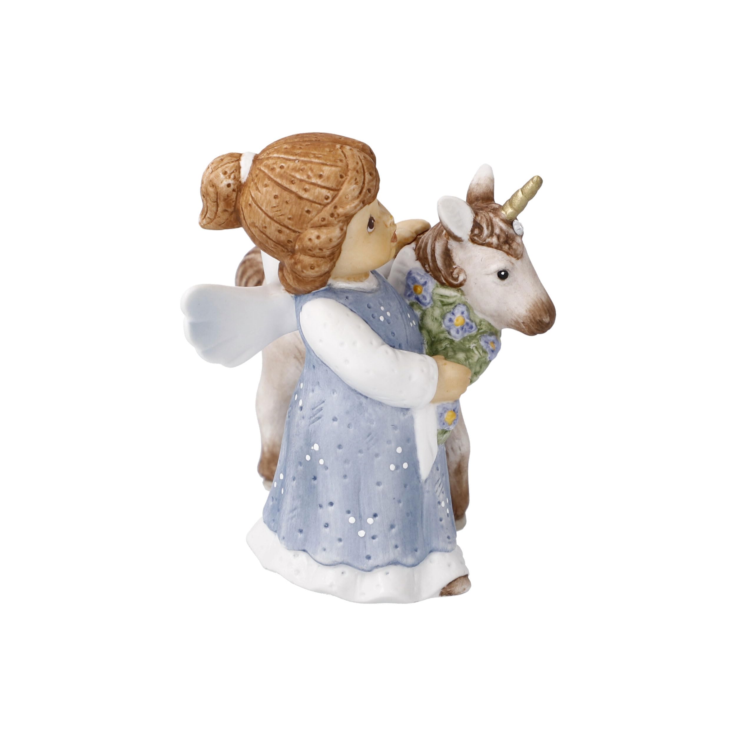 Goebel Nina und Marco Fabuleux compagnon 2022 Figurine ange avec licorne en porcelaine avec cristaux 11 750 88 1