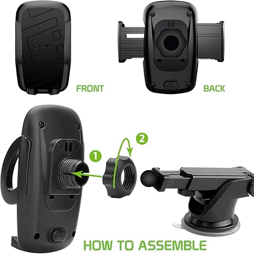 Miniatura 9 de Cellet Soporte de teléfono para automóvil con ventosa de brazo largo para parabrisas y tablero de automóvil, compatible con Apple iPhones, Samsung