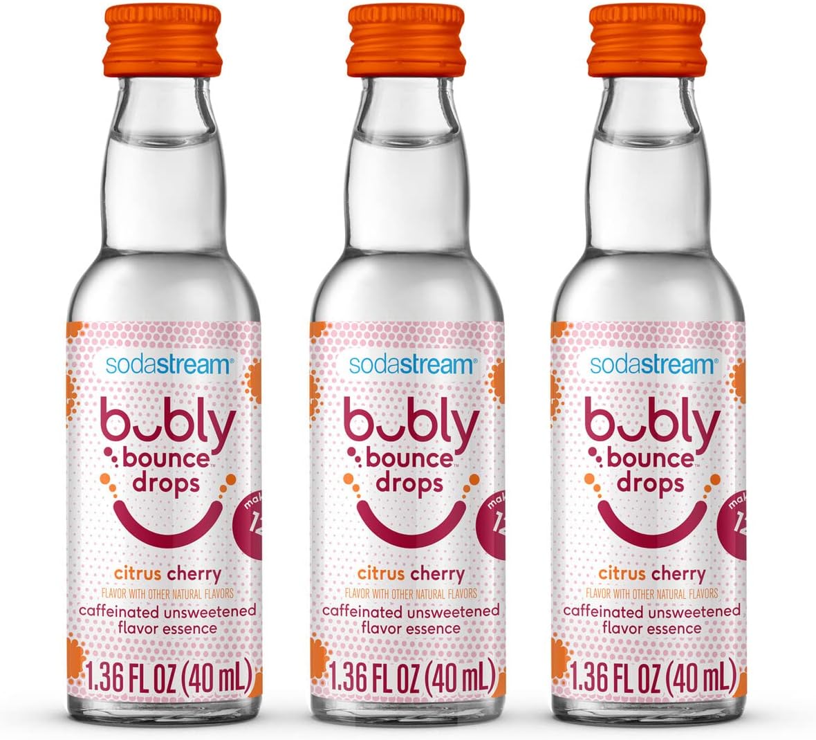 SodaStream bubly bounce Drops, Cherry Citrus flavor, Pack of 3