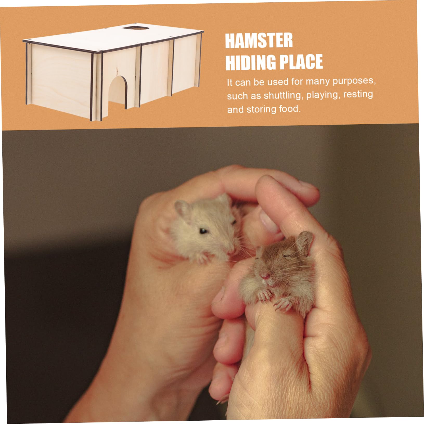 ifundom Haustier Schlafnest für Hamster, 30x15x10, Mehrkammerig