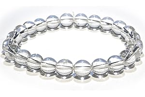 Handmade 8mm Gemstone Quartz Bracelet for Healing and Positive Energy