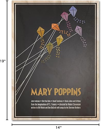 Miniatura 10 de Mary Poppins por Megan Romo - Lienzo decorativo para pared de 30 x 47 pulgadas