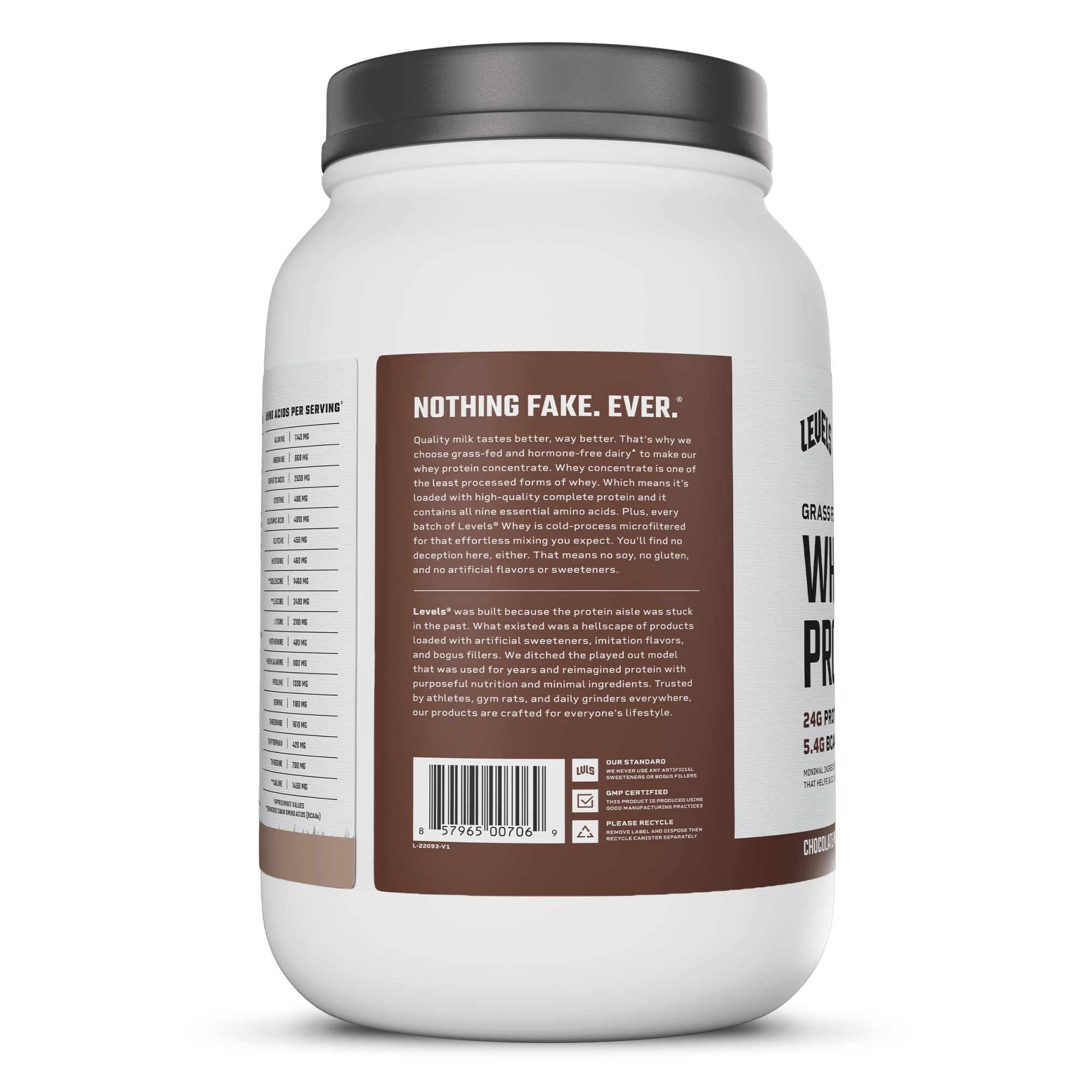 Levels Whey Protein Powder, No Artificial Ingredients, Chocolate Mocha, 2LB — Amazon image 9