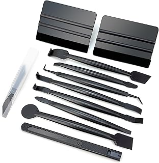 Umaki Professional Car Wrap Film Vinyl Tool Kit, Scratchless & Full Wrapping Application For Paint Protective Film, Window Tint, Vinyl Wrap, Car Stickers, With Card Squeegee, 7 In 1Mini Squeegee