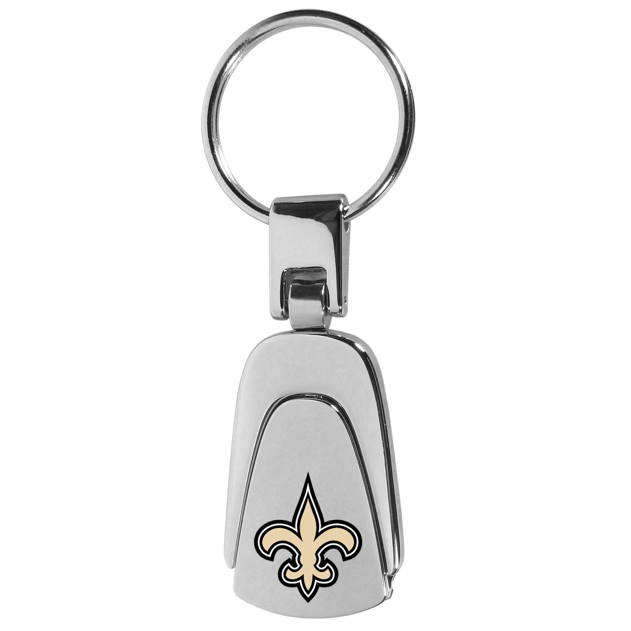 Siskiyou Sports NFL New Orleans Saints Unisex Sportssteel Teardop Key Chain, Steel, One Size, (FKP150) โ image 1