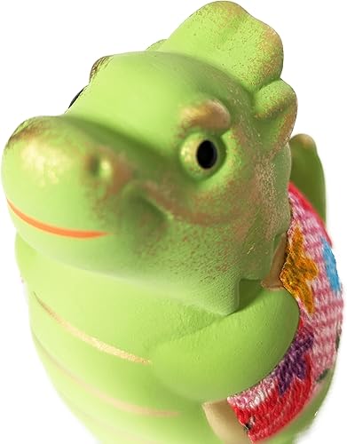 Miniatura 6 de S116 Lindo dragón con un chaleco kimono de cerámica del zodiaco japonés 2024, adorno para feliz año nuevo! Figura de dragón decoración