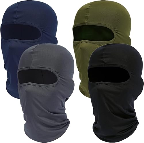 4 Pcs Balaclava Face Ski Mask Full Face Cover Hood Shiesty Masks for Men Women
