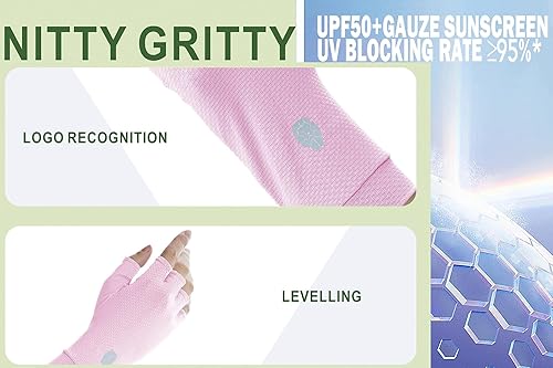 Miniatura 4 de PIQIDIG Guantes sin dedos SPF para hombre y mujer, guantes de conducción unisex con protección solar UPF 50+ con gel de silicona