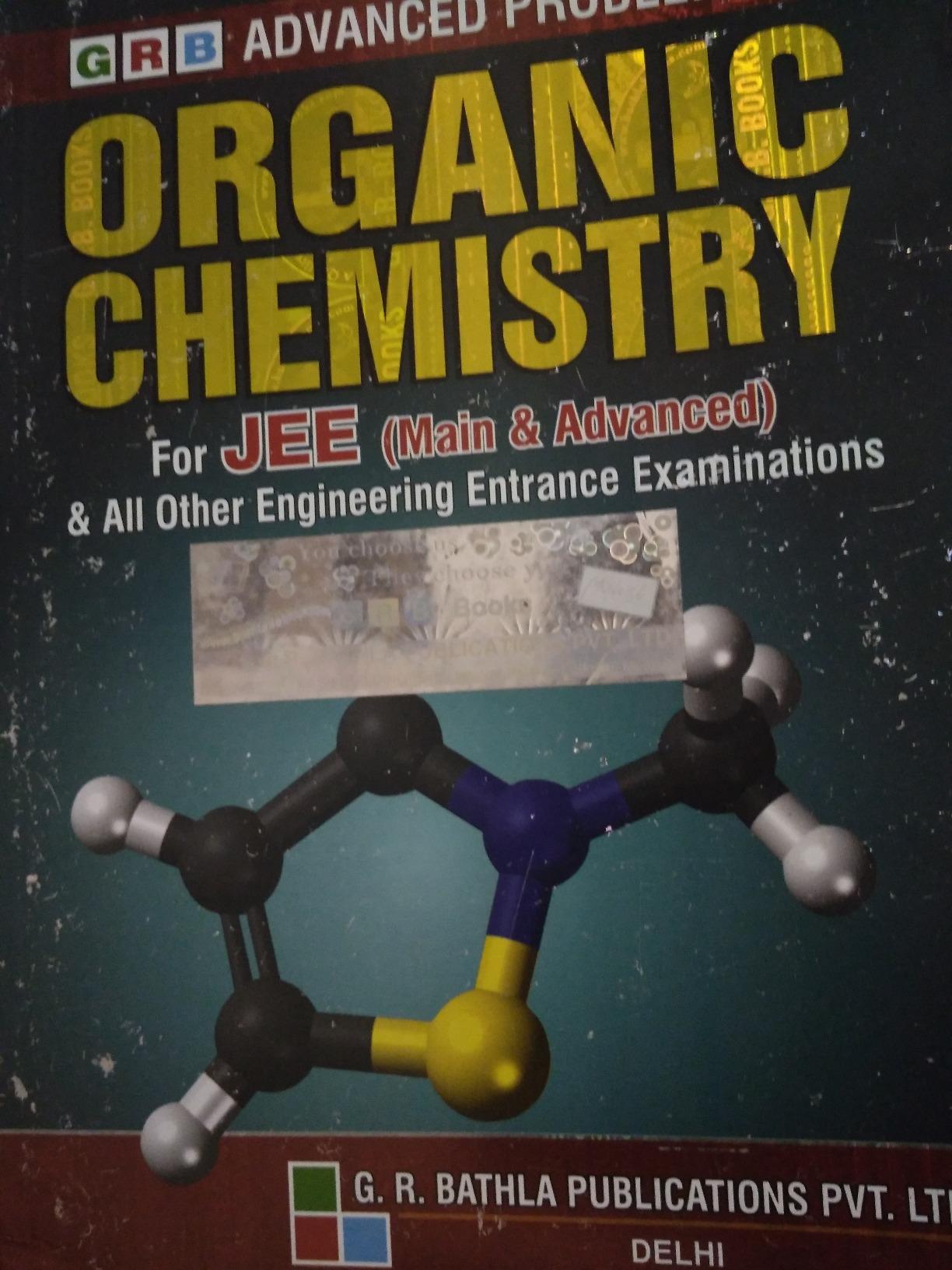 Buy Grb Advanced Problems In Organic Chemistry For Jee (main And ...