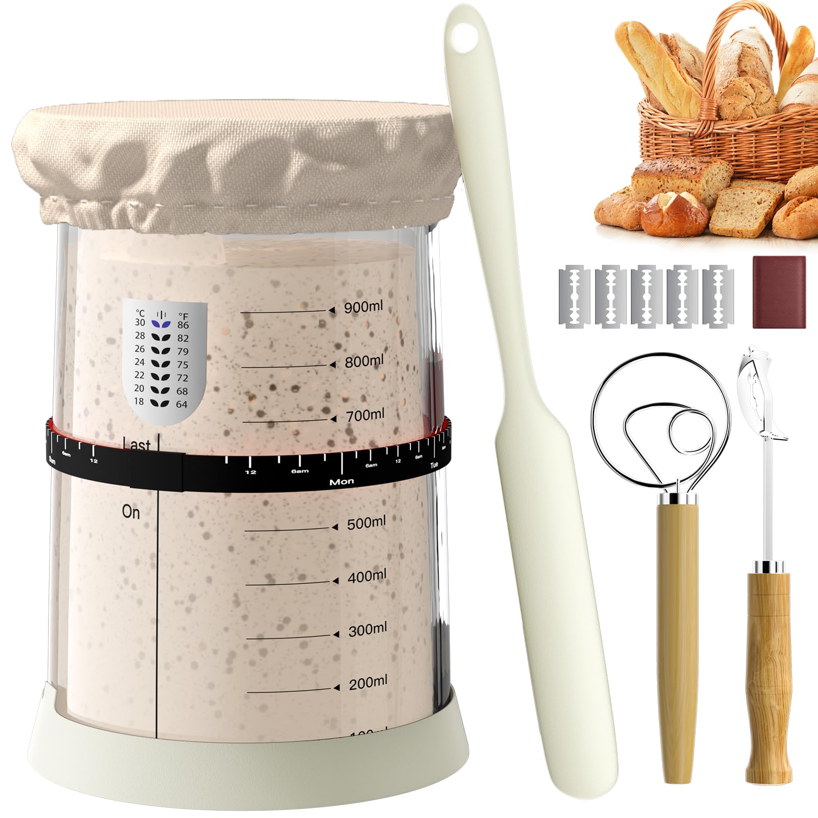 Kit pain au levain maison complet pour savourer une boulangerie artisanale le dimanche matin