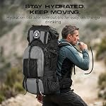 Expedition Internal Frame Hiking Backpack – Lightweight Waterproof Trekking & Camping Backpack with Rain Cover