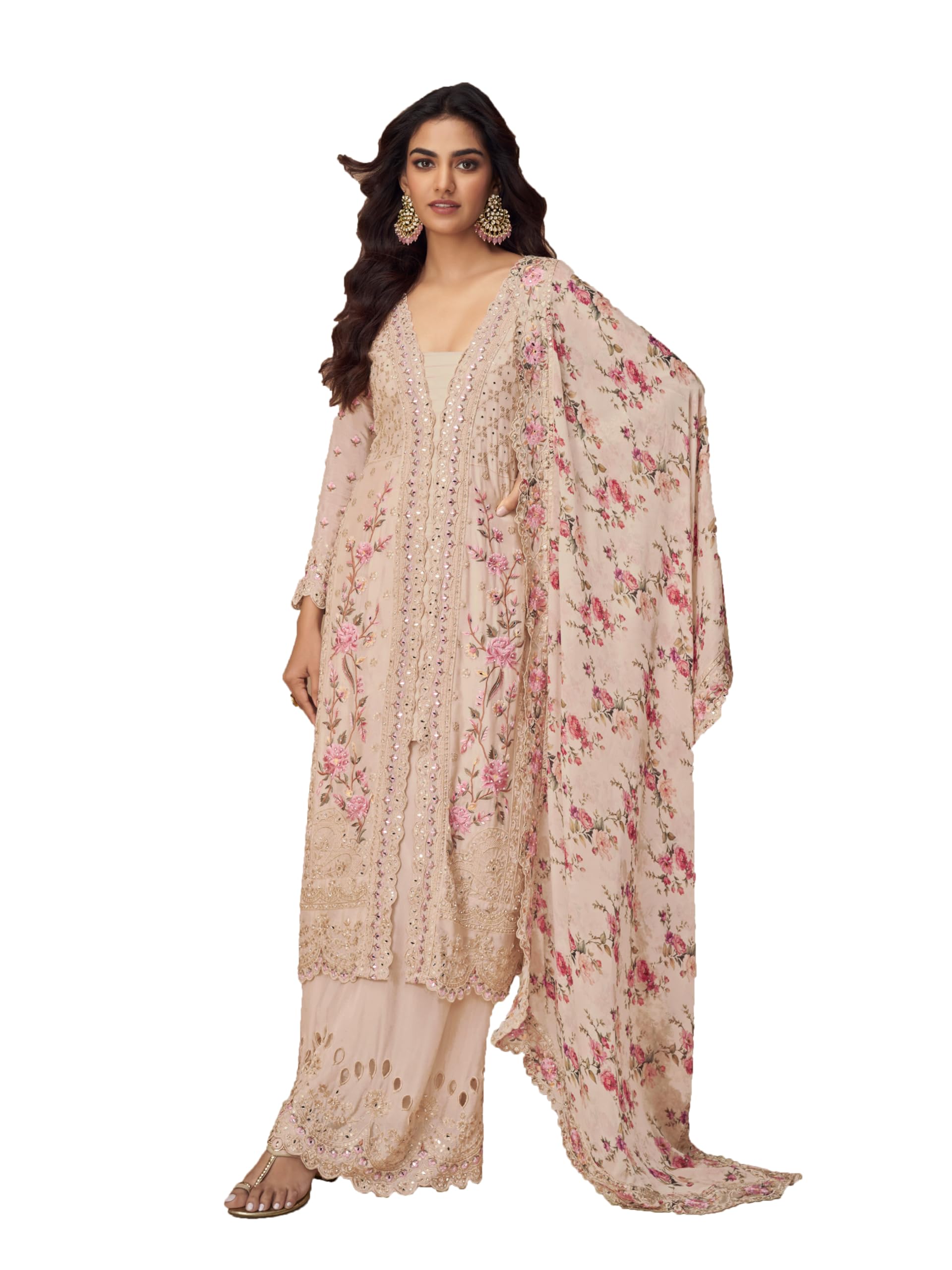 indian pakistani salwar kameez ready to wear wedding embroidered eid festival suit for women 2873-O