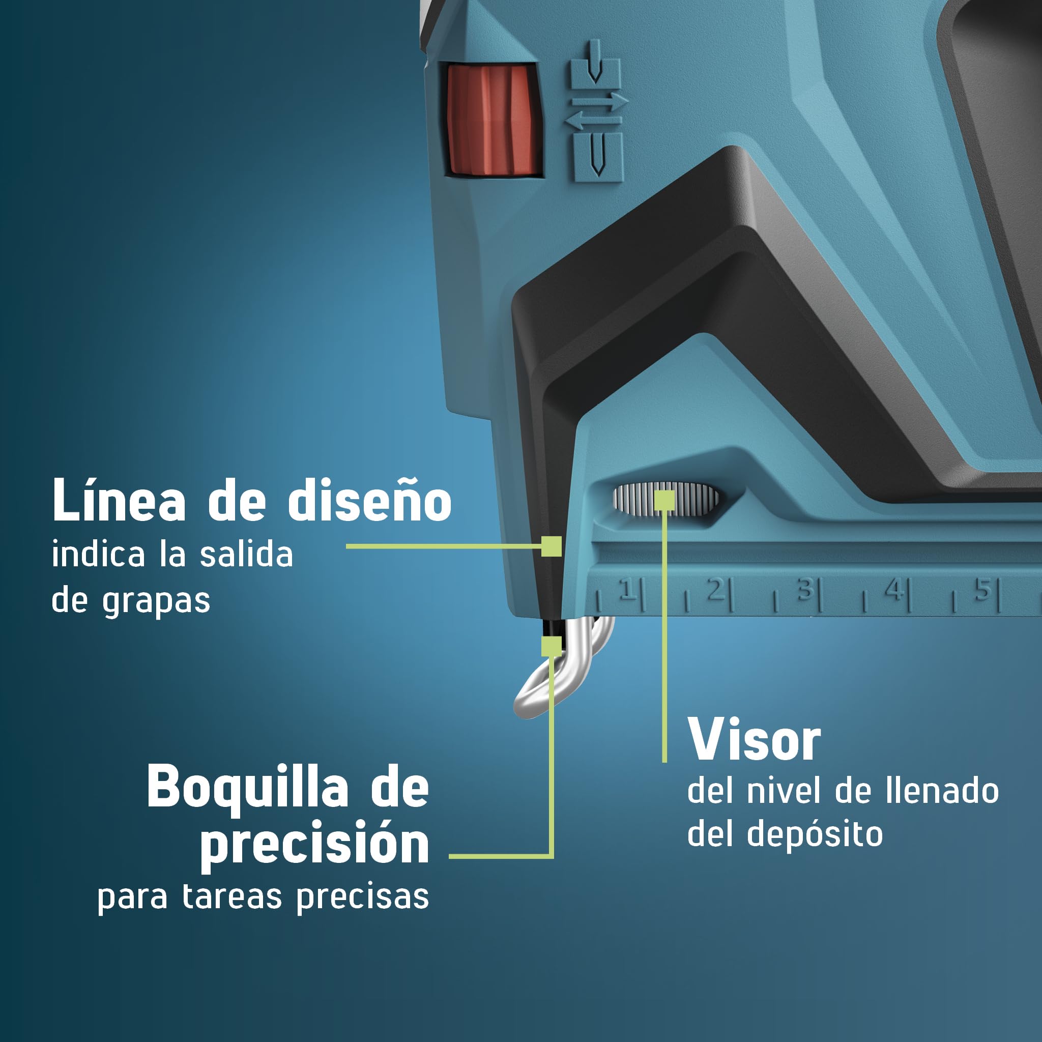 NOVUS TOOLS Juego de grapadora de batería J-551 con 9.800 grapas, para grapas de alambre plano de 6-14 mm y clavos de 16 mm, compatible con batería CAS de iones de litio de 18 V, sin batería