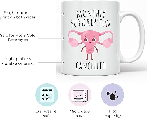 Miniatura 2 de YouNique Designs Taza de café divertida de histerectomía, 11 onzas, taza para después de la histerectomía, taza de útero, taza de recuperación para