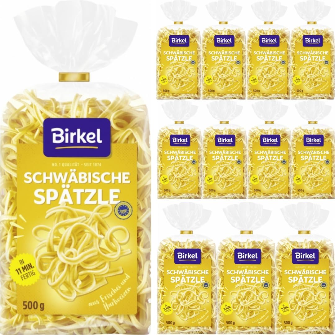 Mit Pufai Grocery, Birkel's No. 1 Schwäbische Spätzle Pasta Nudeln 500 gramm x 12 Stück