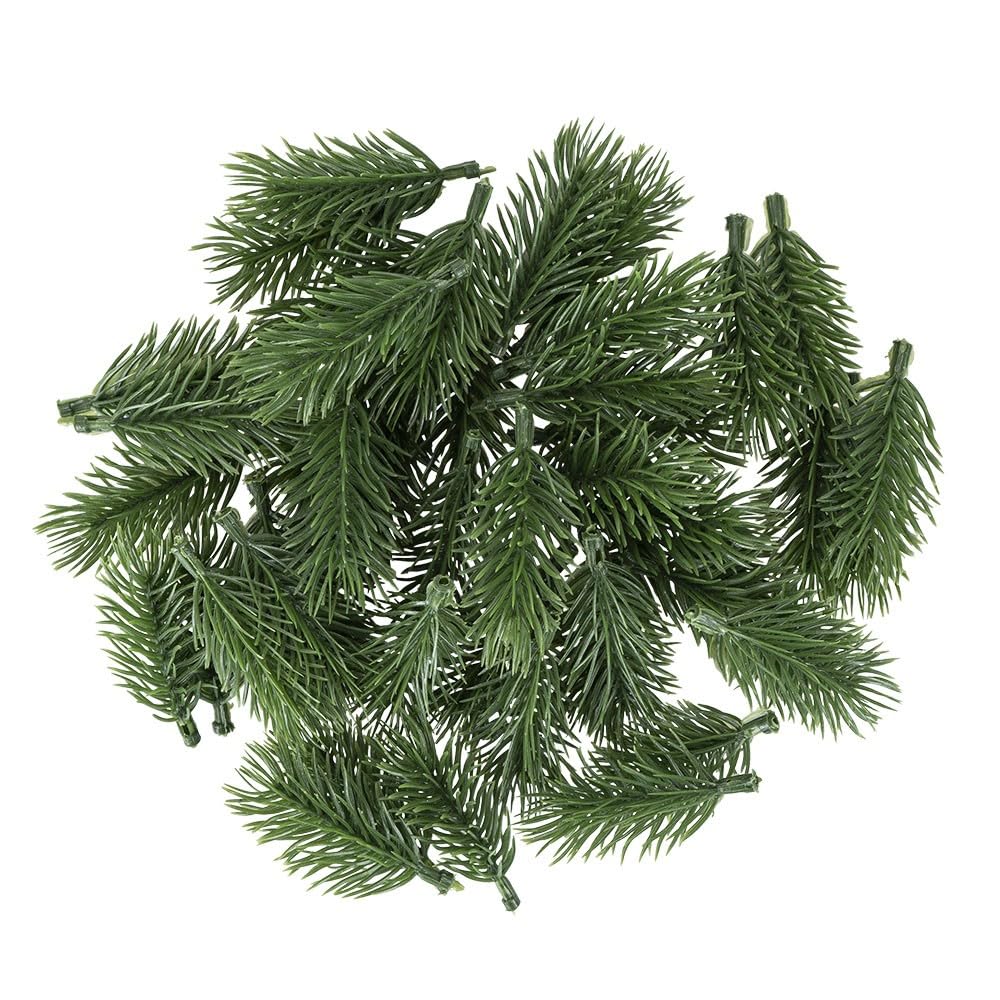Ideen mit Herz Lot de 45 branches de sapin artificielles