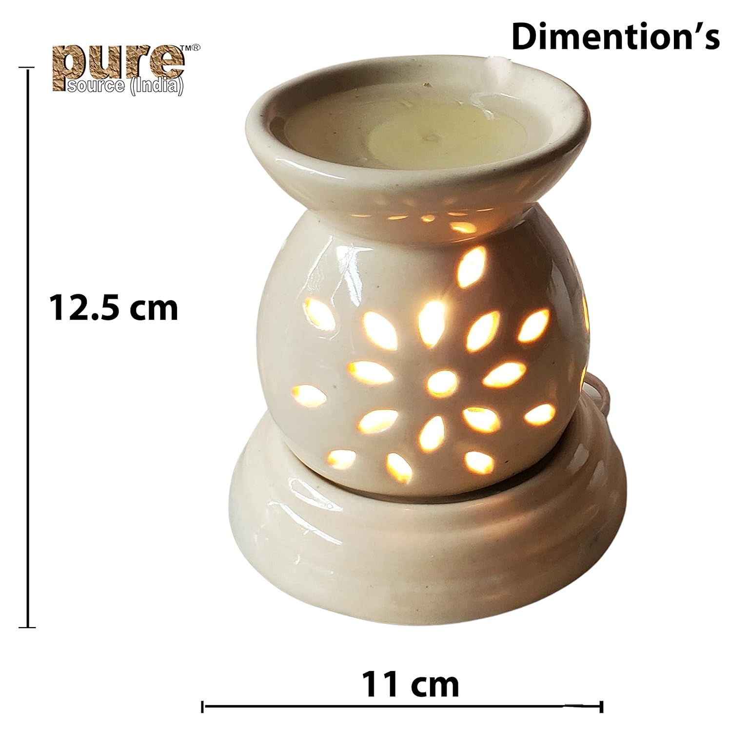 Diwali Sale Pure Source India Ceramic Electric Oil Diffuser, With Lemon Grass, 1 Piece, Off-White 4 Diwali Sale Pure Source India Ceramic Electric Oil Diffuser, With Lemon Grass, 1 Piece, Off-White