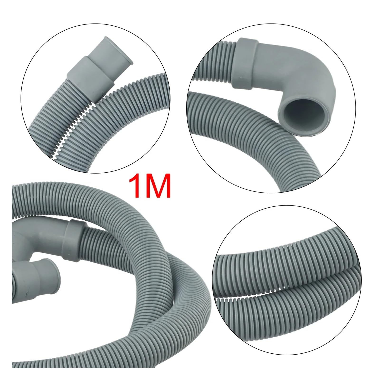 Compatible For Laveuse, Tuyau De Vidange Flexible