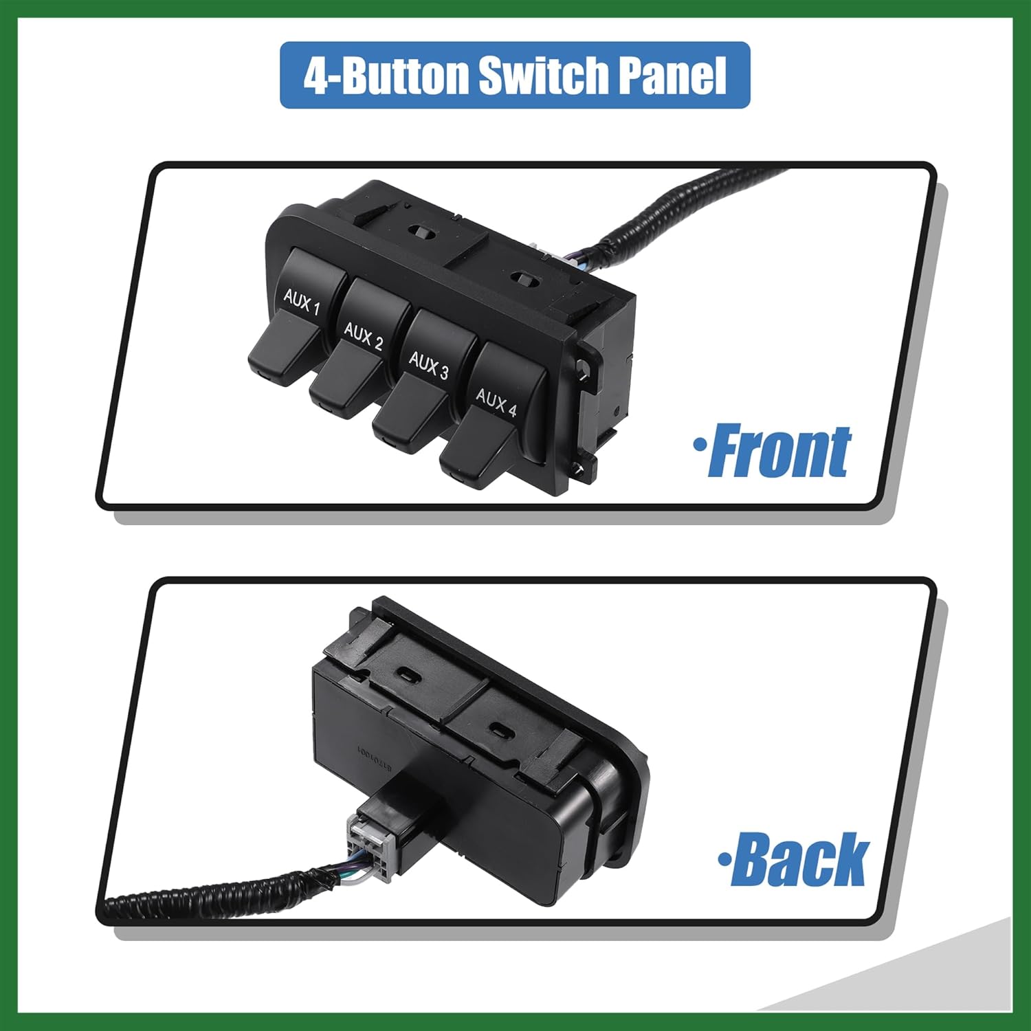Motoforti 1 Set Auxiliary Upfitter Switch Panel Kit for Ford F-250 F350 F-450 F-550 Super Duty 2005-2006 Auxiliary Switch Panel Wire Harness Wiring Long-lasting