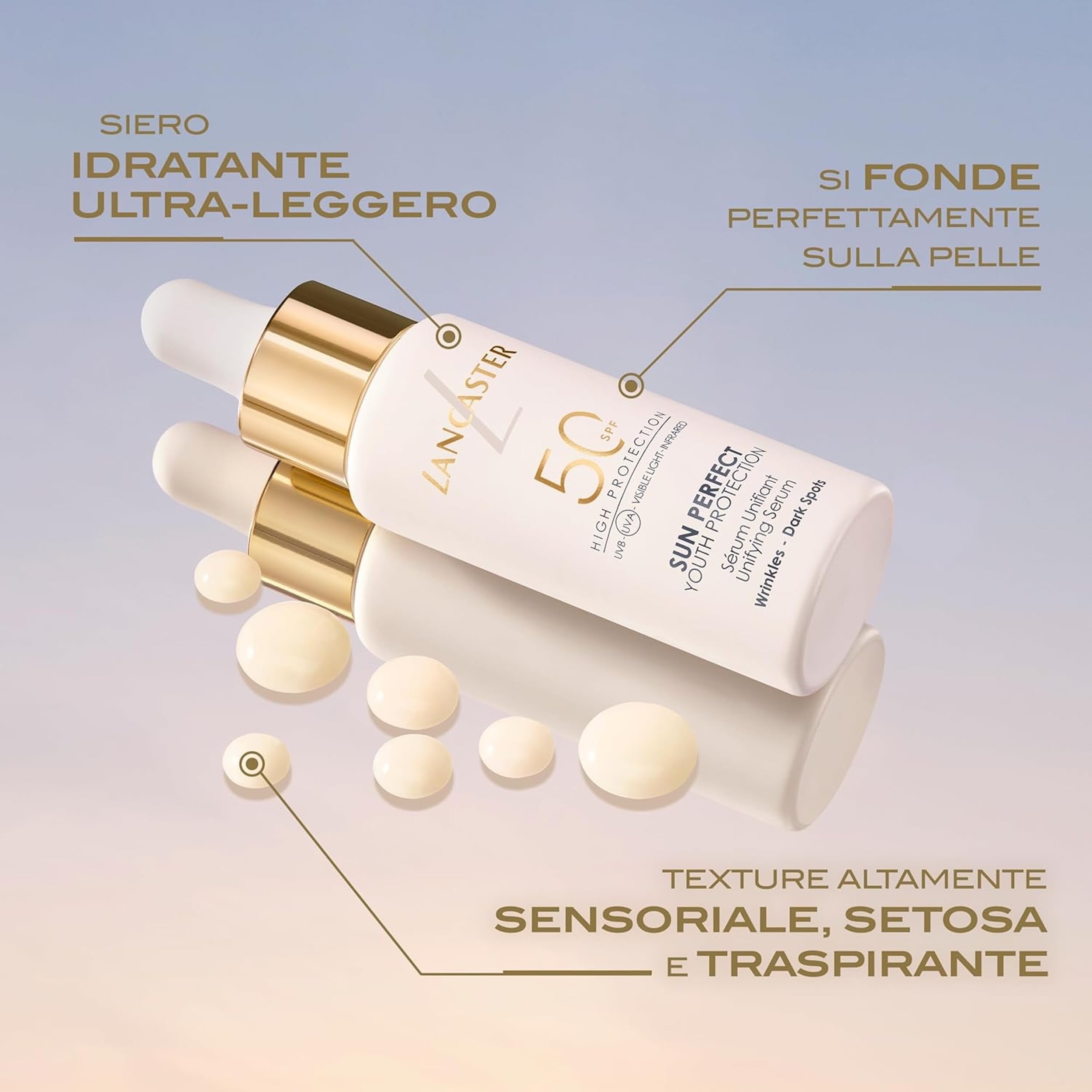 Lancaster Sun Perfect Unifying Serum SPF50 Sunscreen Filtro Solare