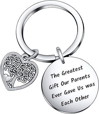 De&ai Sisters Brother Keychain, Twins Gift Sister Jewelry