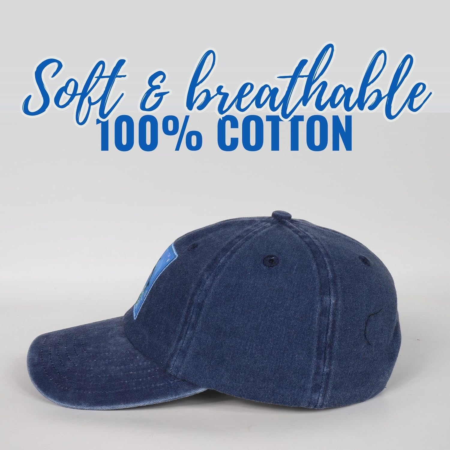 InnoBeta Dolphin Gifts Cap for Girls, Women, Men, Dolphin Lovers, Cool & Unique Adjustable Hat Gifts for Christmas Birthday Mother's Day-Blue - Image 8