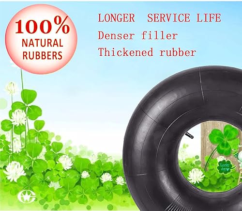 Miniatura 4 de Tubo interior de repuesto resistente de 4.804.00-8 pulgadas para carretillas, cortacéspedes, camiones de mano y más (paquete de 2)