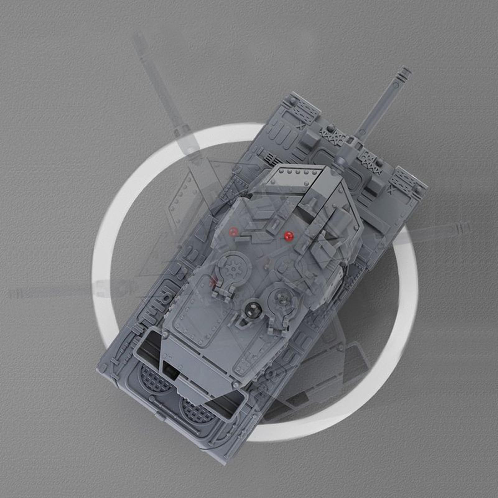 Générique Tank RC, Fonction Télécommandée, 13,5x5,5x4,5 Cm, Réservoir De L'armée À Distance, Véhicule De Bataille RC Rechargeable, Véhicule Modèle pour La Course De Loisirs en Plein Air