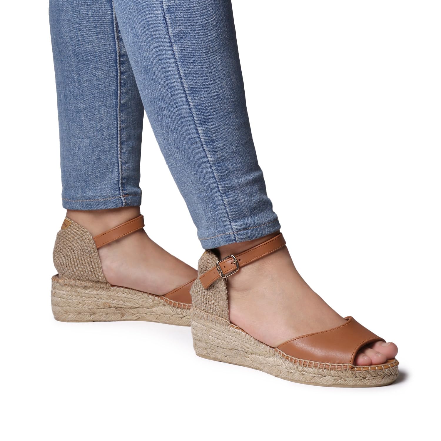 TONI PONS Briella-P Espadrilles ouvertes pour femme avec talon bas
