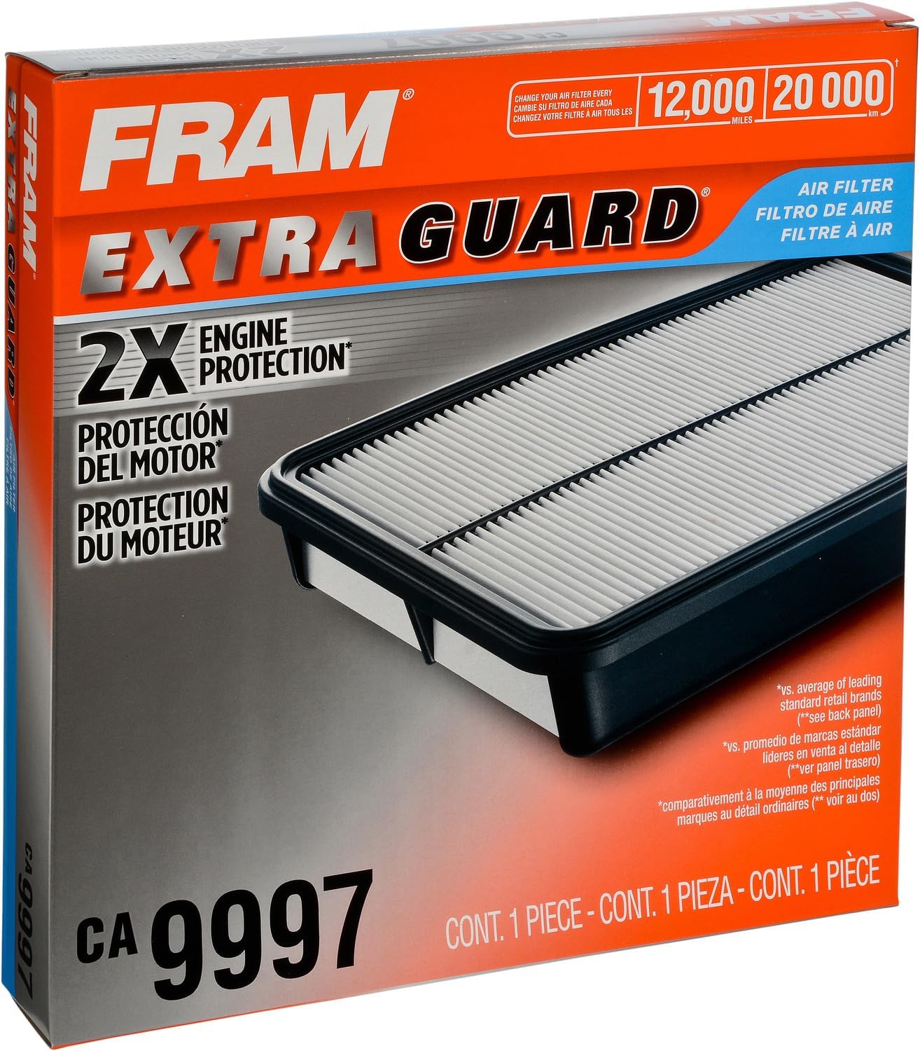 Fram CA9997 Extra Guard Panel Air Filter , White, Air Filters Amazon