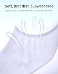 CLOSEMATE Chaussettes pour hommes non Show Sneaker Sneker Bas coupe non glissoire Chausettes invisibles pour Oxford 6 Paires