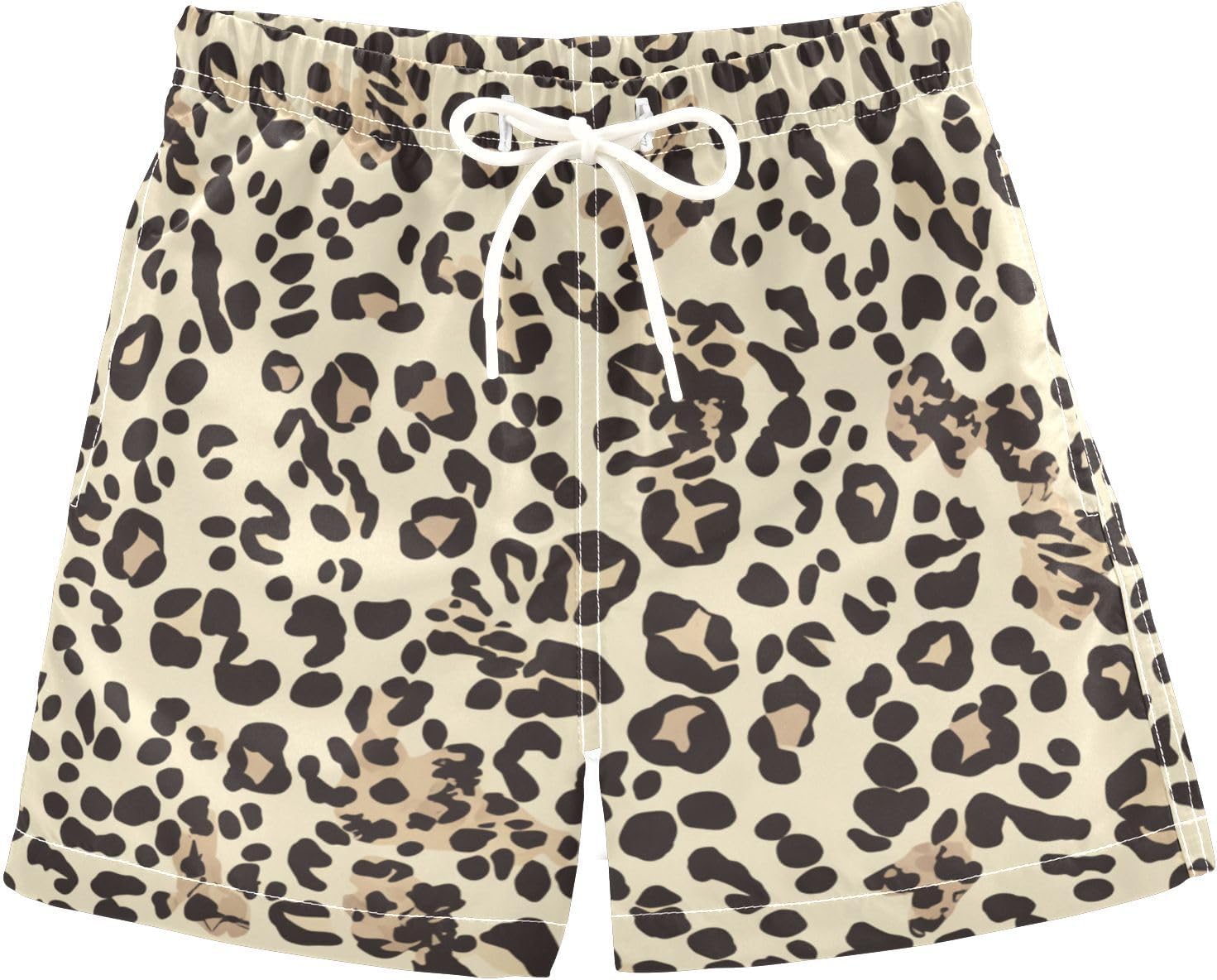 Boys Quick Dry Swim Trunks with Pockets Lion American Style Red Blue Beach Shorts for Kids, Toddler Swimsuit Boy